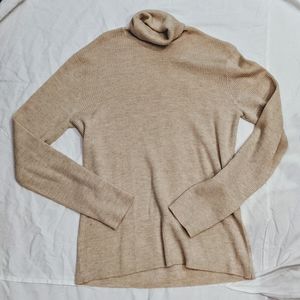 Oatmeal turtleneck sweater